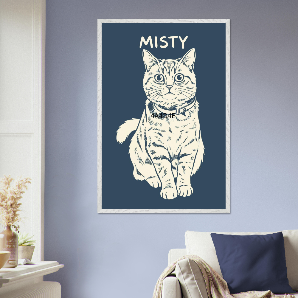 Custom Pet Photo Portrait ”Line Art Marker-style“