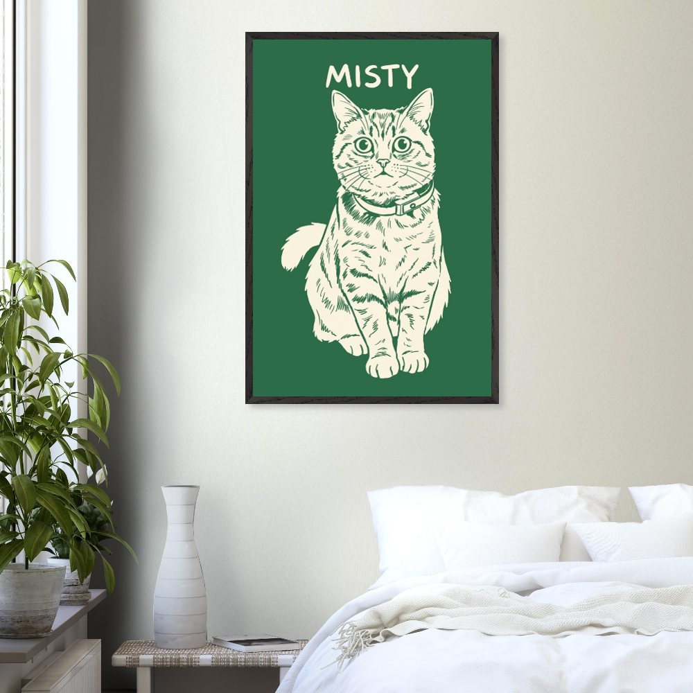 Custom Pet Photo Portrait ”Line Art Marker-style“
