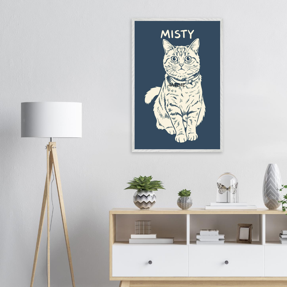Custom Pet Photo Portrait ”Line Art Marker-style“